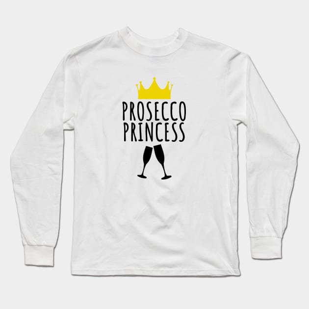 Prosecco Princess Long Sleeve T-Shirt by LunaMay